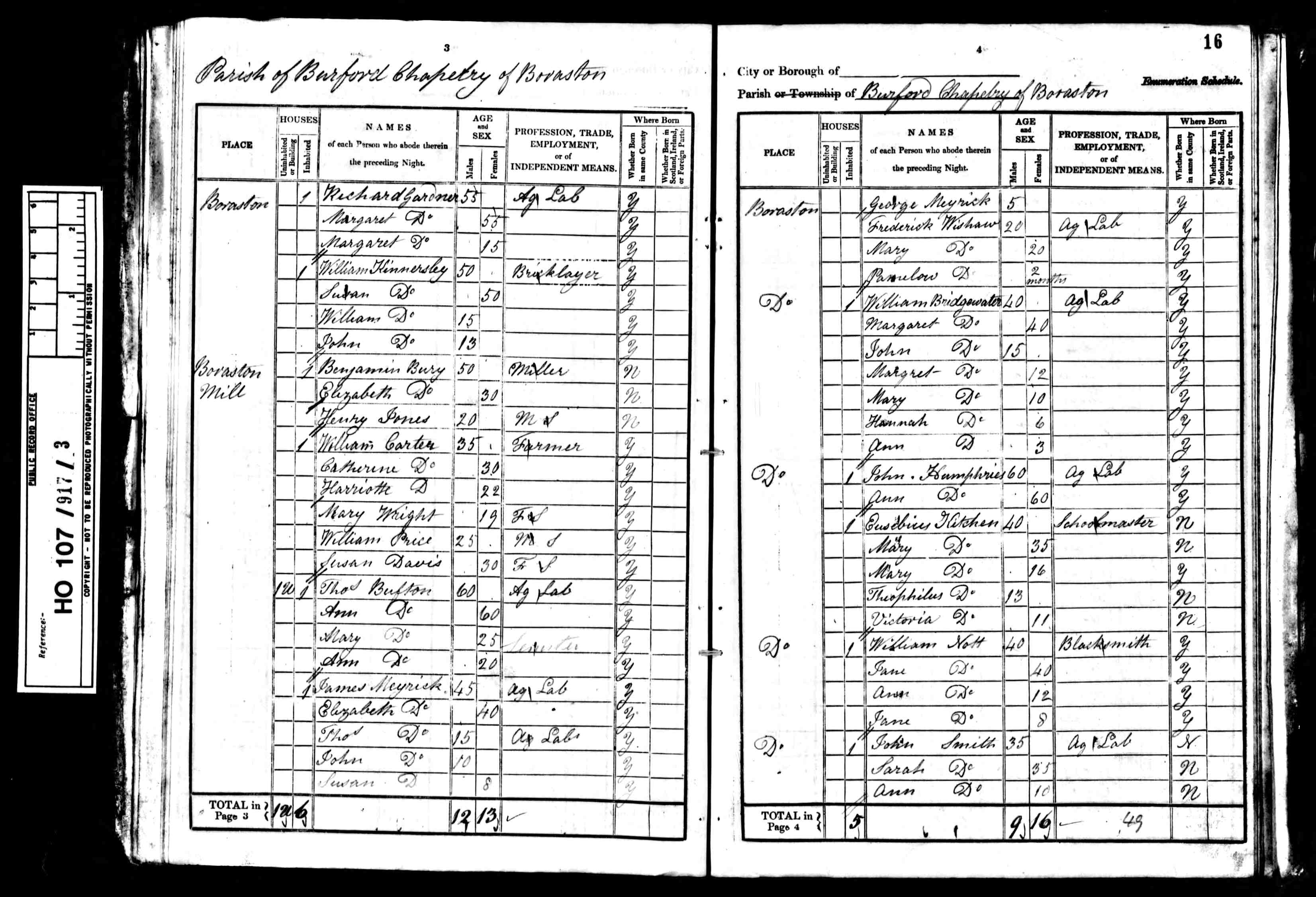  - 1841 census meyrick